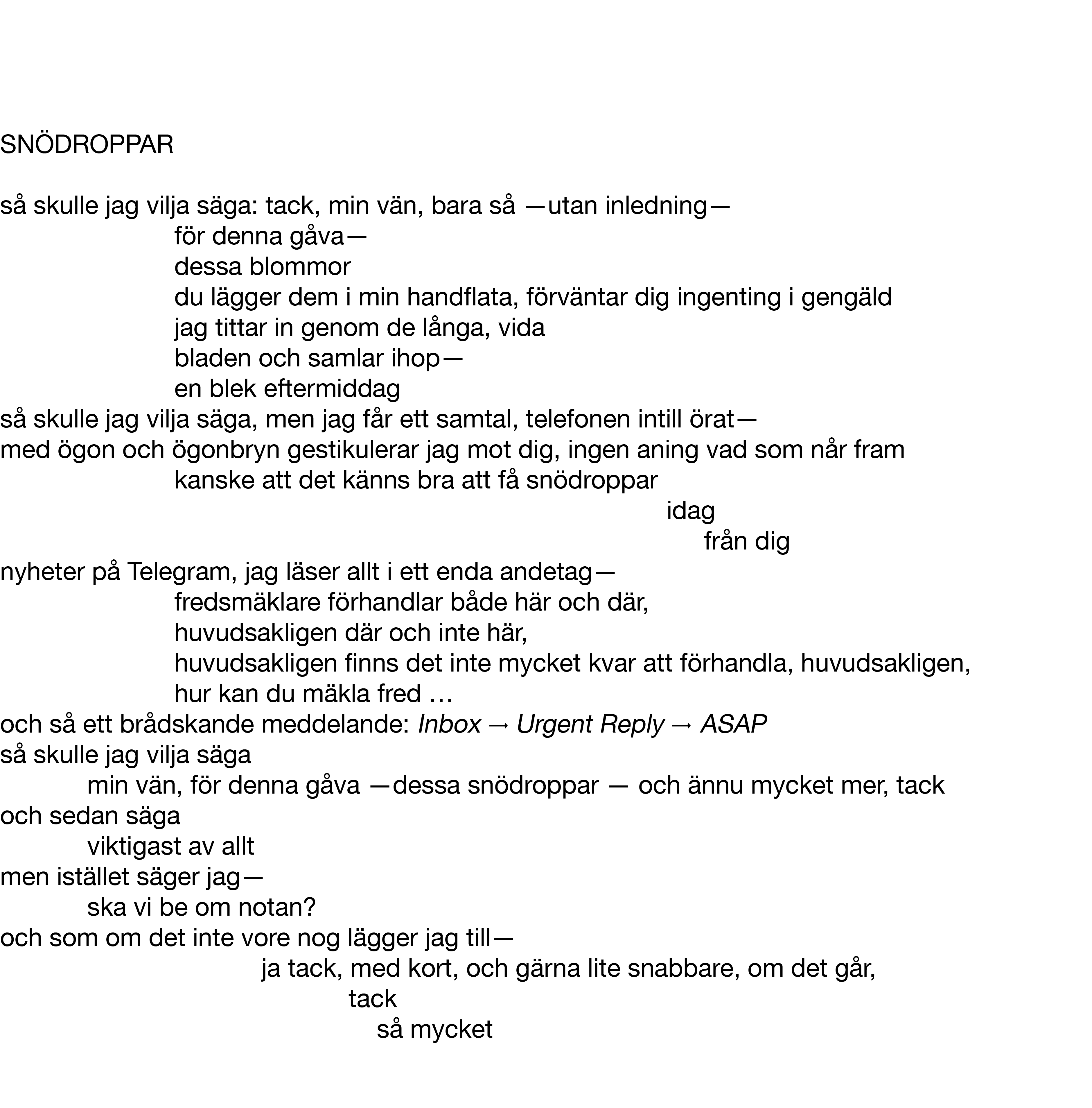 snödroppar